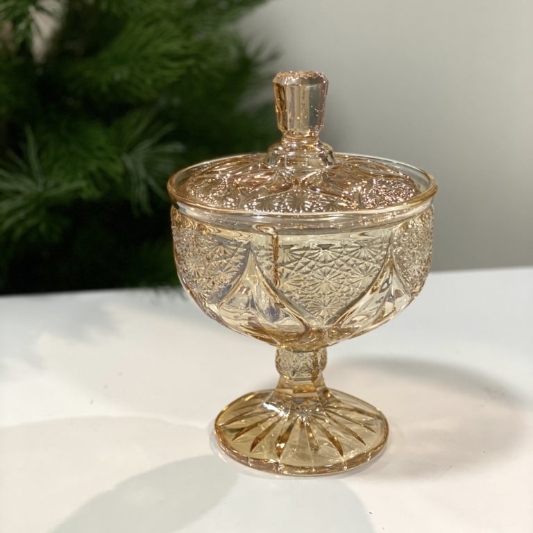 Конфетница стекло на ножке Медовая Иллюзия 335-D3 40-15 СН16