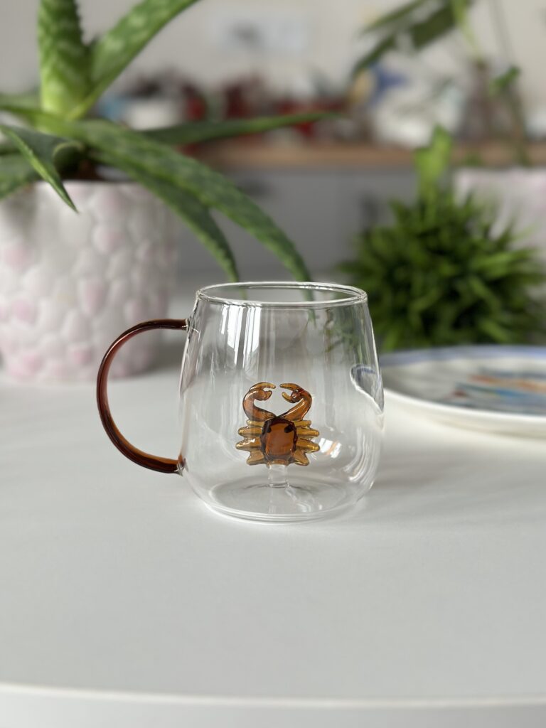Кружка стекло Декор Крабик 256641-1 СН25