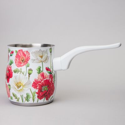 Турка 340г Белые маки 916-438